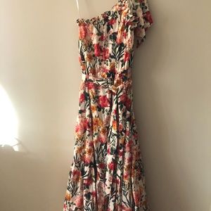 J.Crew One Shoulder Beach Dress in Vintage Floral